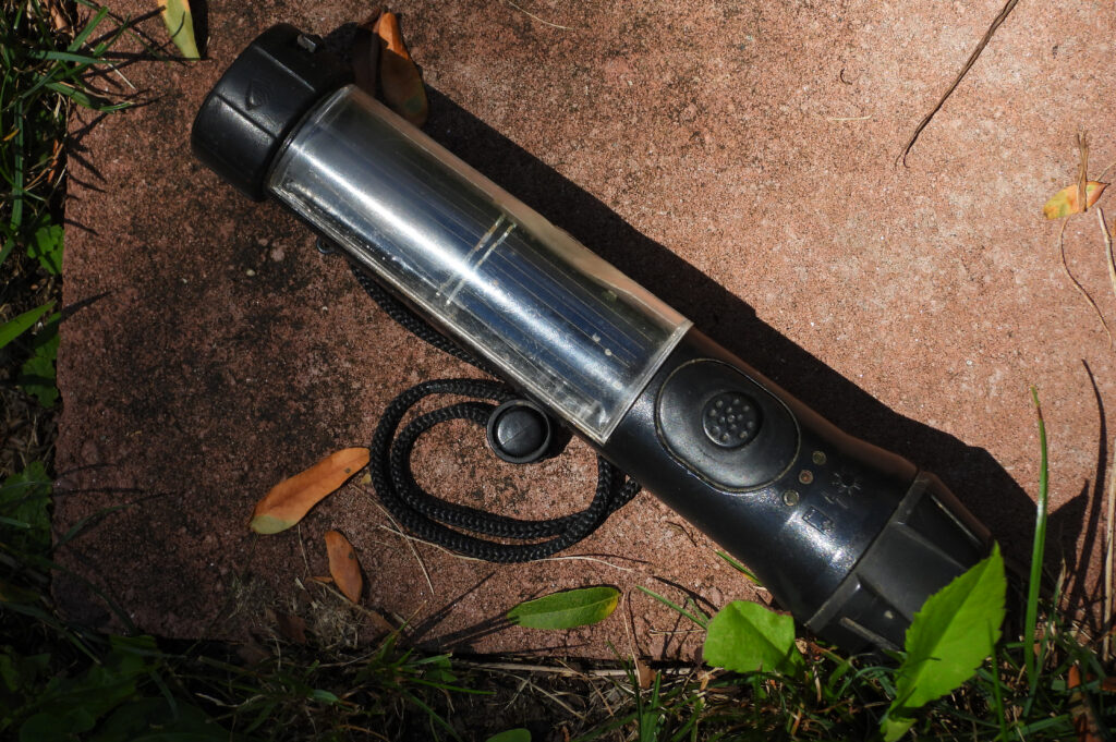 Old solar flashlight