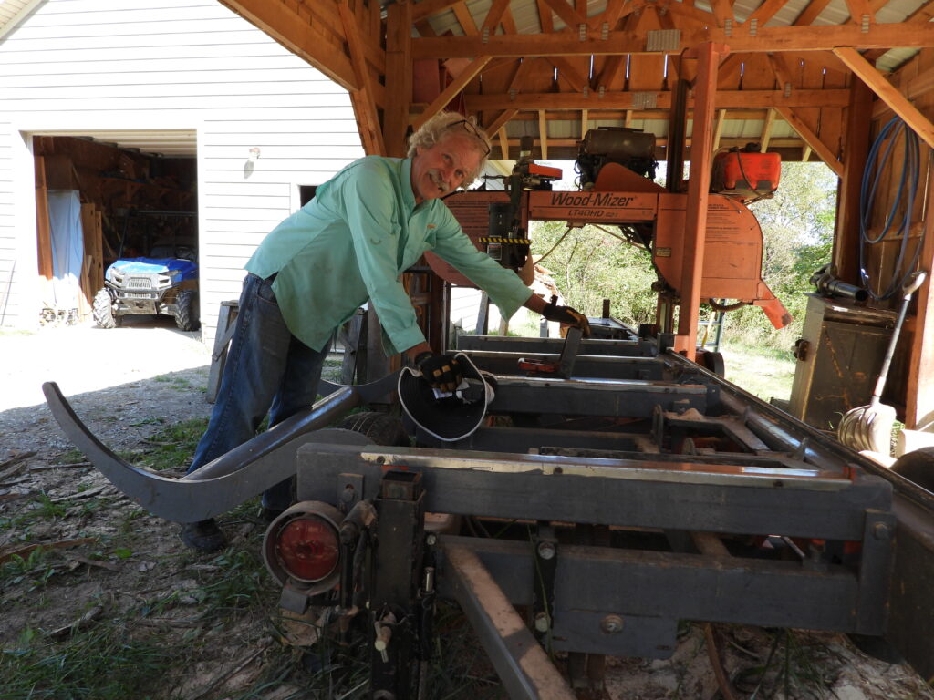 Backyard sawmill